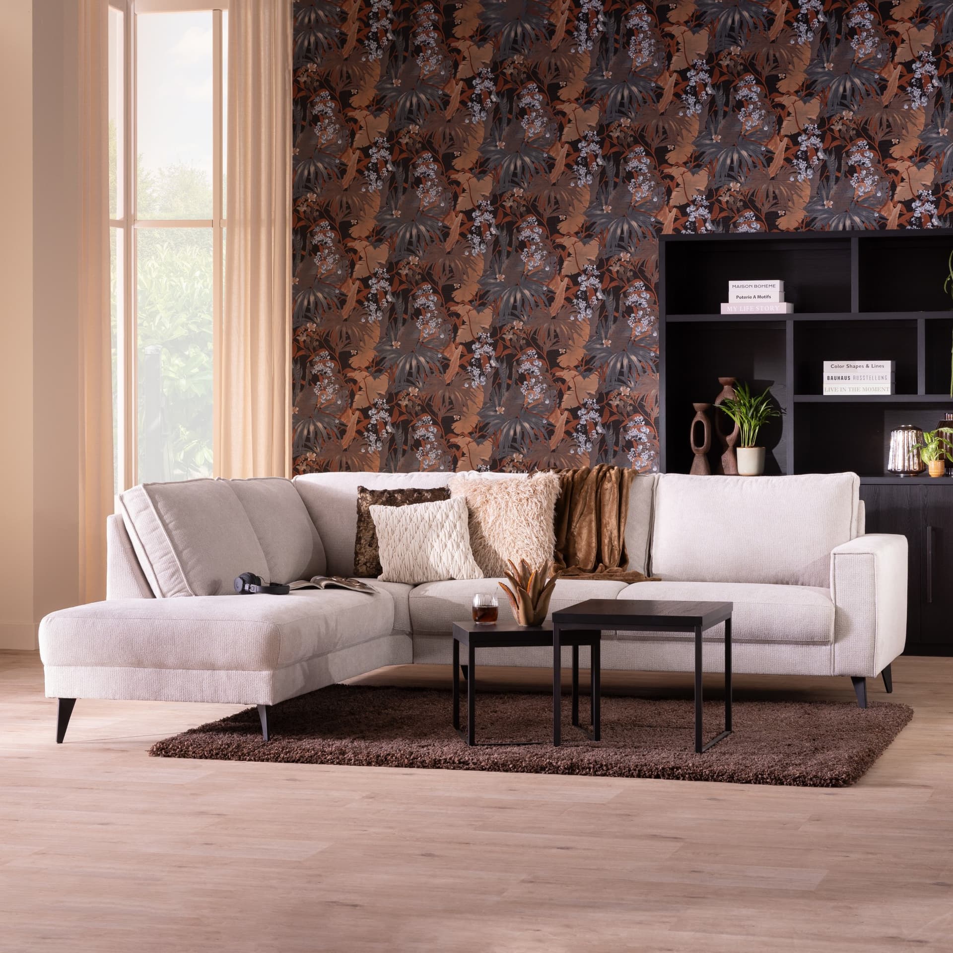 Bank Soho hoekziteiland links + 2,5-zits Mito Naturel