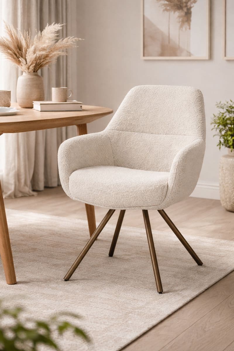 Armstoel cloudy/stb/draa Mavis beige - 1